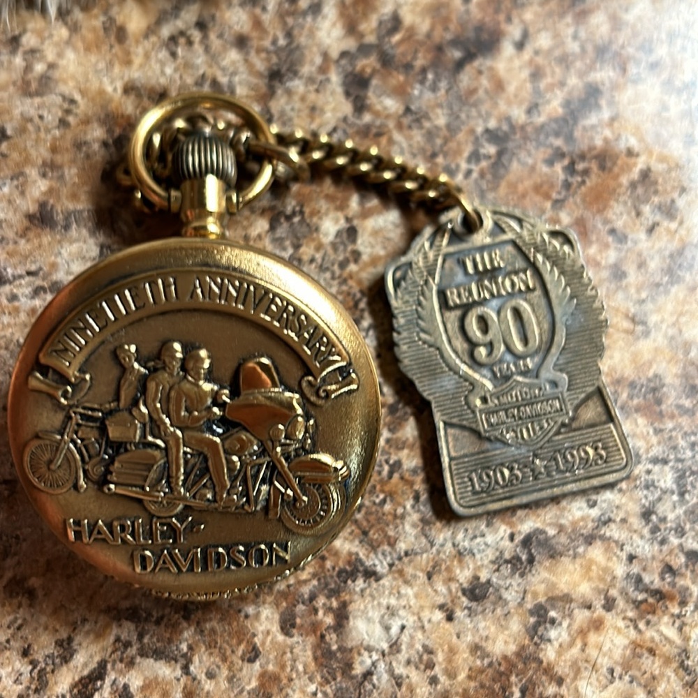Harley Davidson 90th Anniversary Pocket Watch
